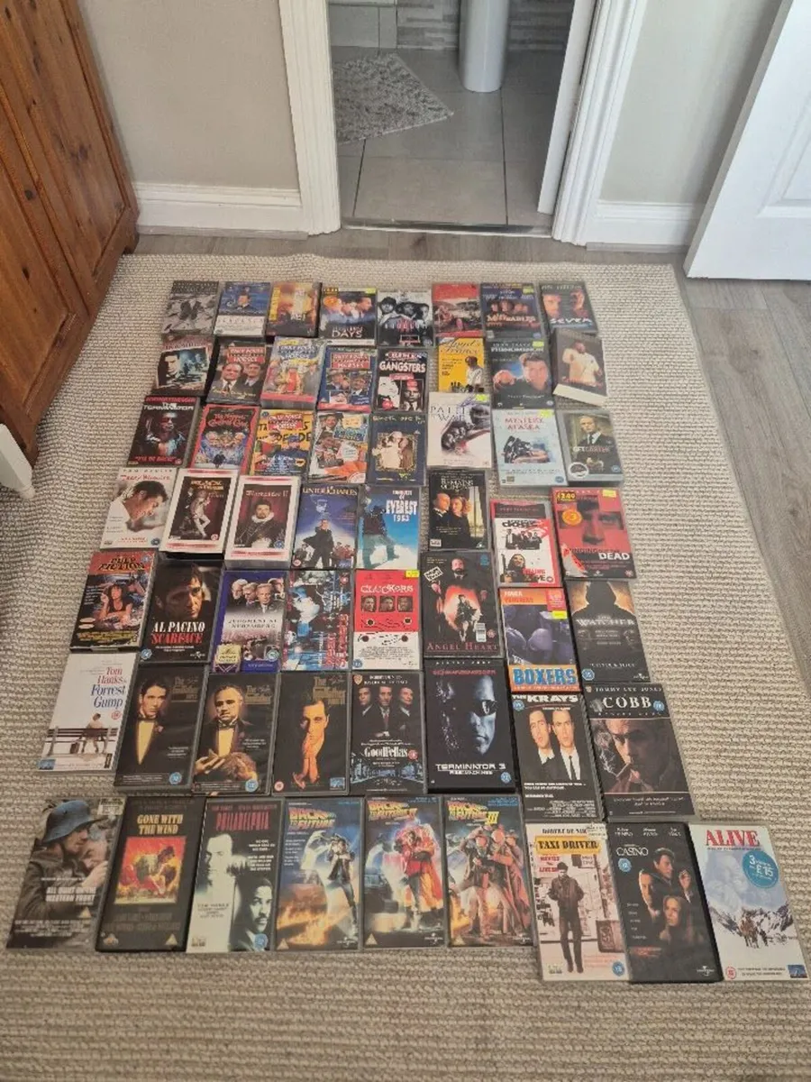Used VHS tapes for sale.  Assorted selection.