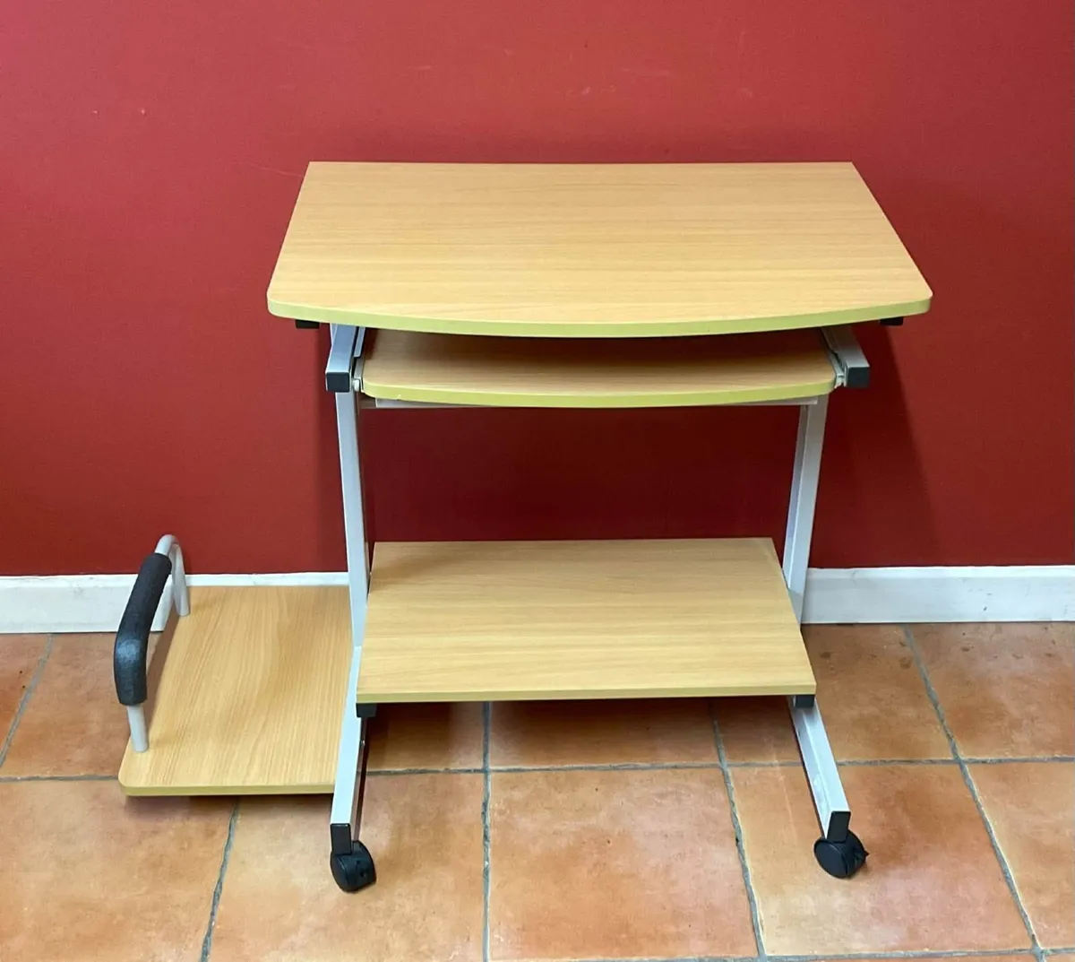 Compact Home Office Desk + Pull Out Tray - Image 2