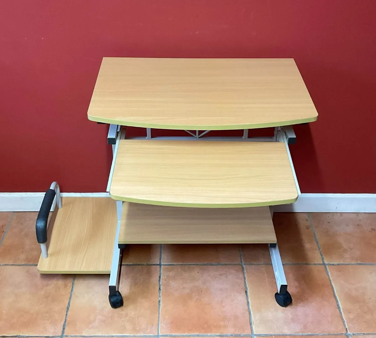 Compact Home Office Desk + Pull Out Tray - Image 3
