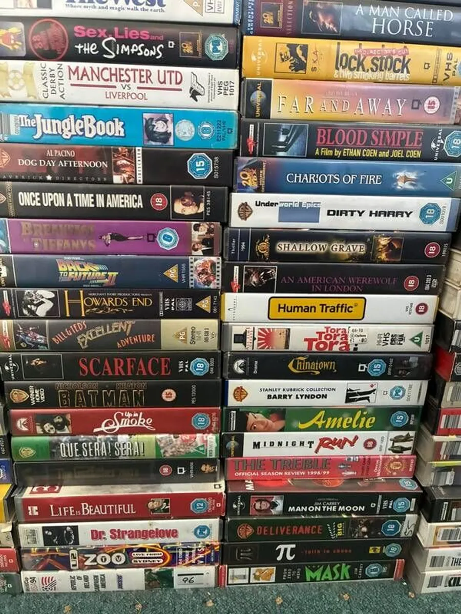 Entire VHS collection (200+ classic titles) plus working VHS player - Image 4