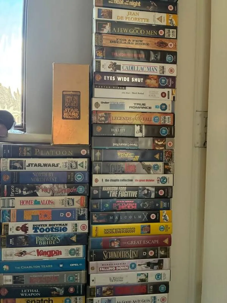 Entire VHS collection (200+ classic titles) plus working VHS player - Image 2