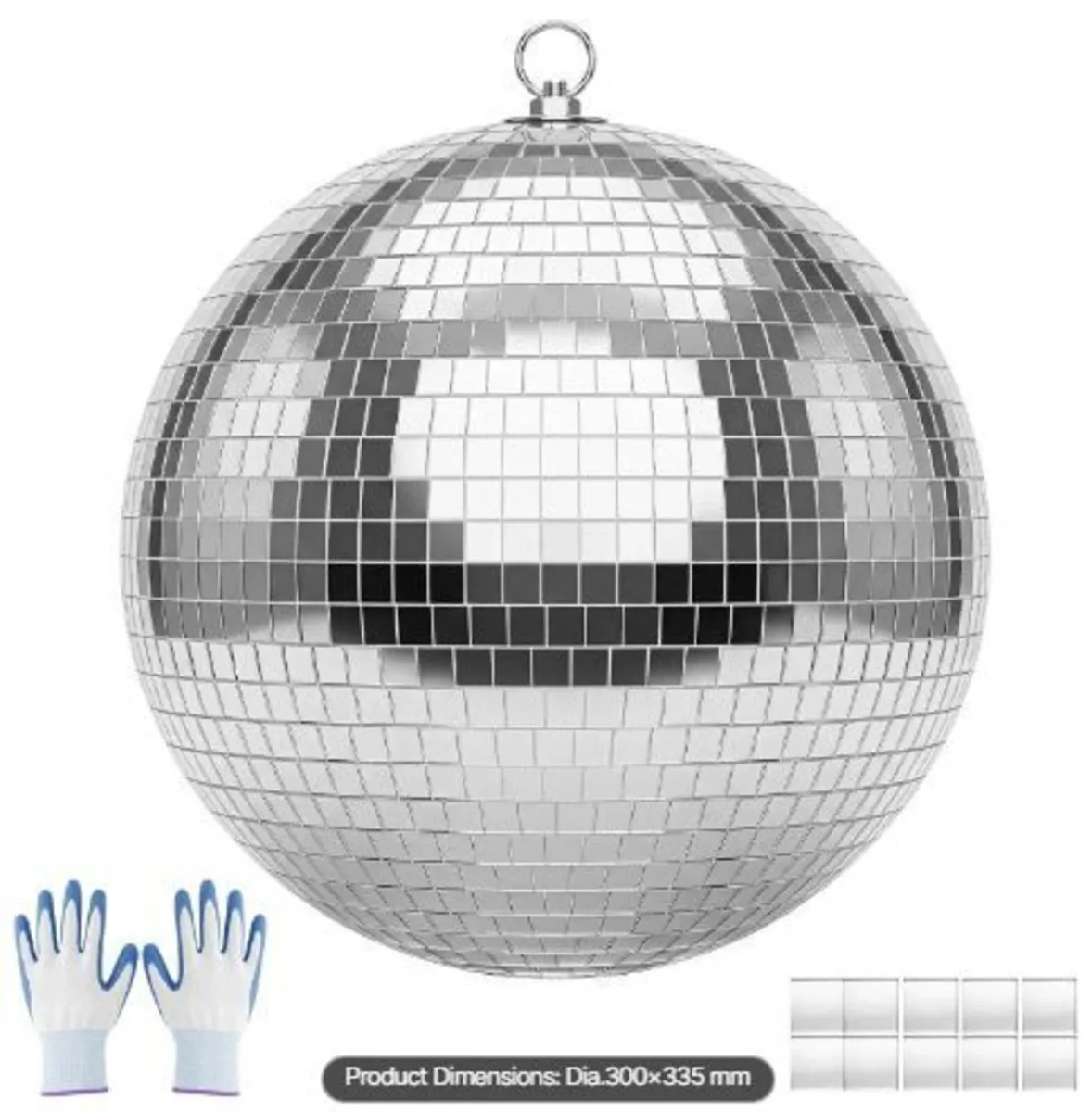 Mirror Disco Ball 300 mm Silver Reflective Ball - Image 1