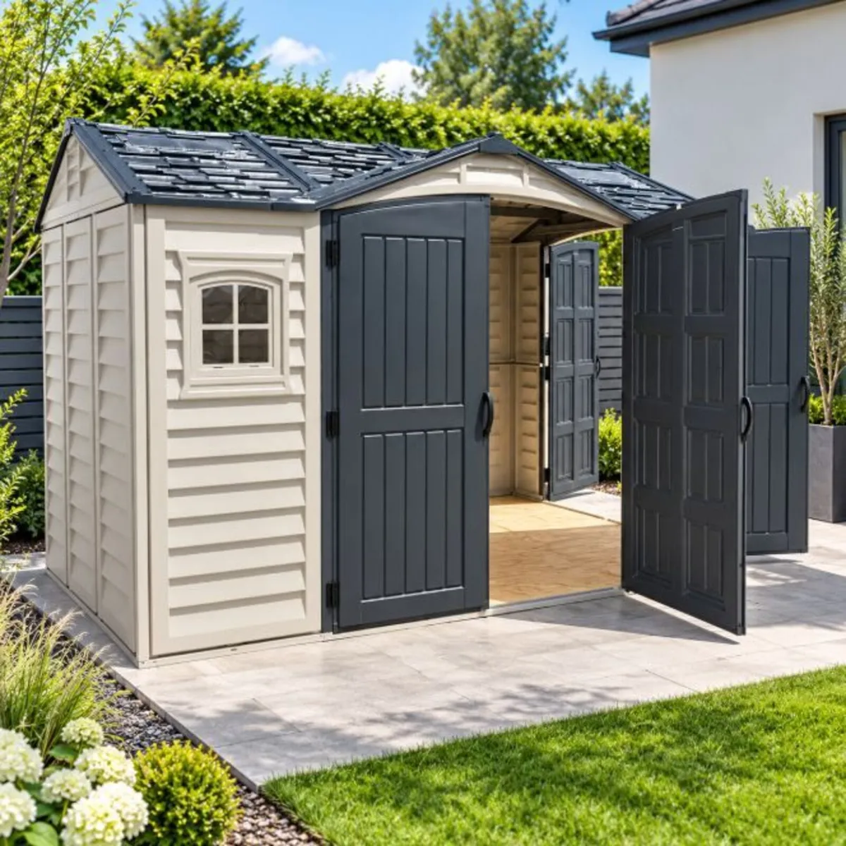 10.5×8 Apex Pro Plus Vinyl Sheds- Delivered - Image 2