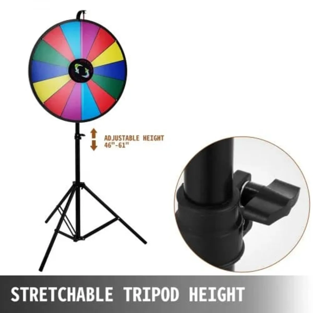 61 cm Color Prize Wheel Tripod Floor Stand Color P - Image 3