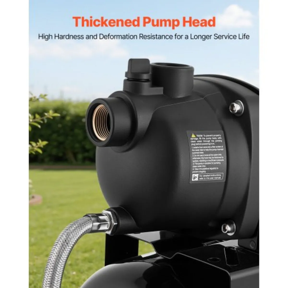 1.1 HP Shallow Well Pump with Pressure Tank, 230V - Image 3