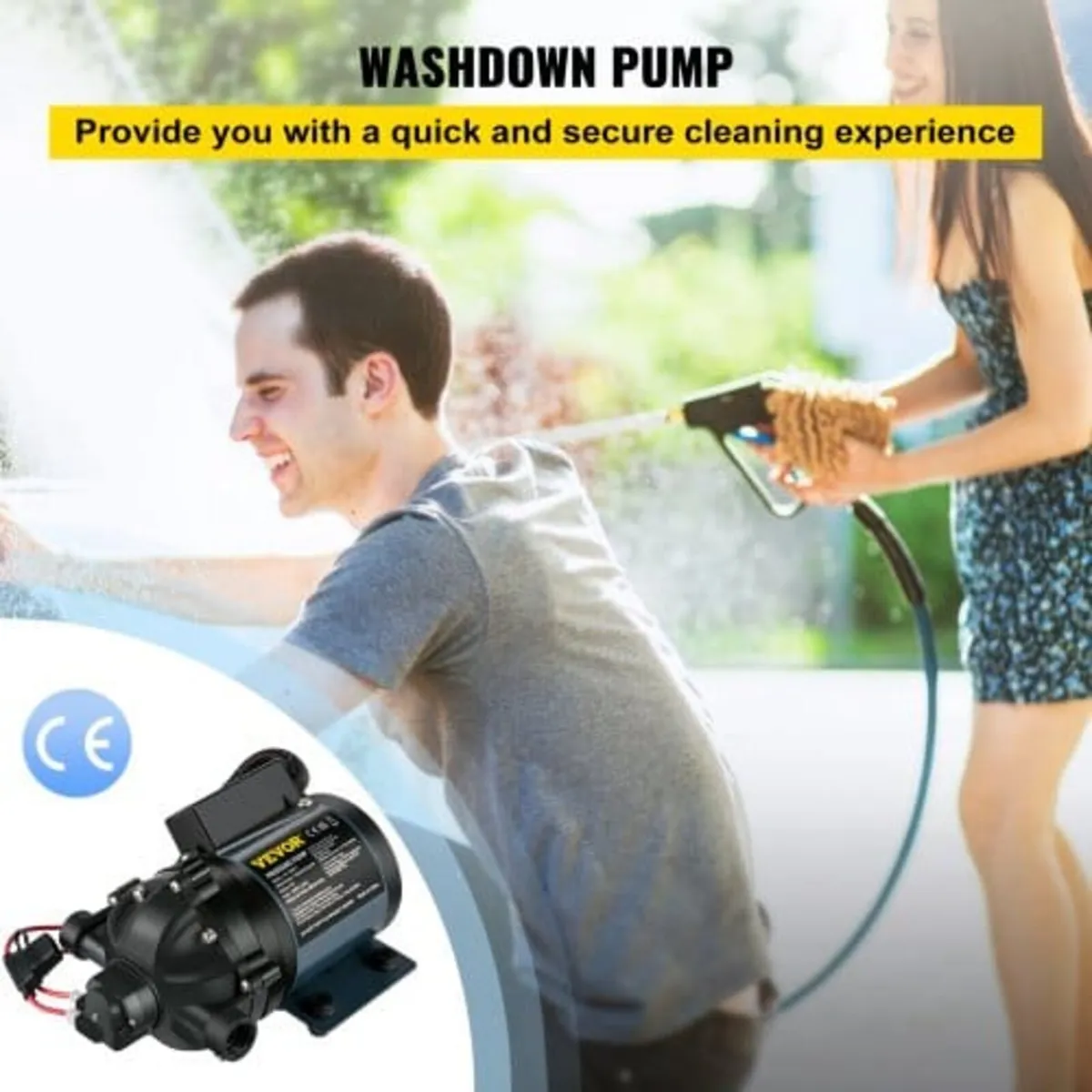 Washdown Pump, 12V DC, 26 L/min(7 GPM) 4 bar(60 PS - Image 2