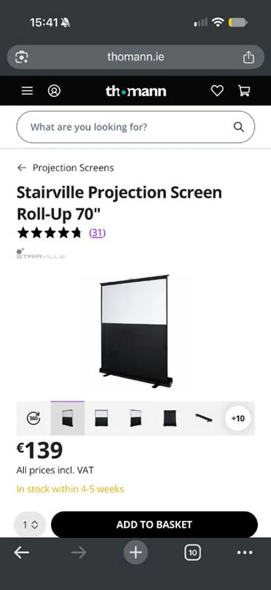 Projector screen - Image 1