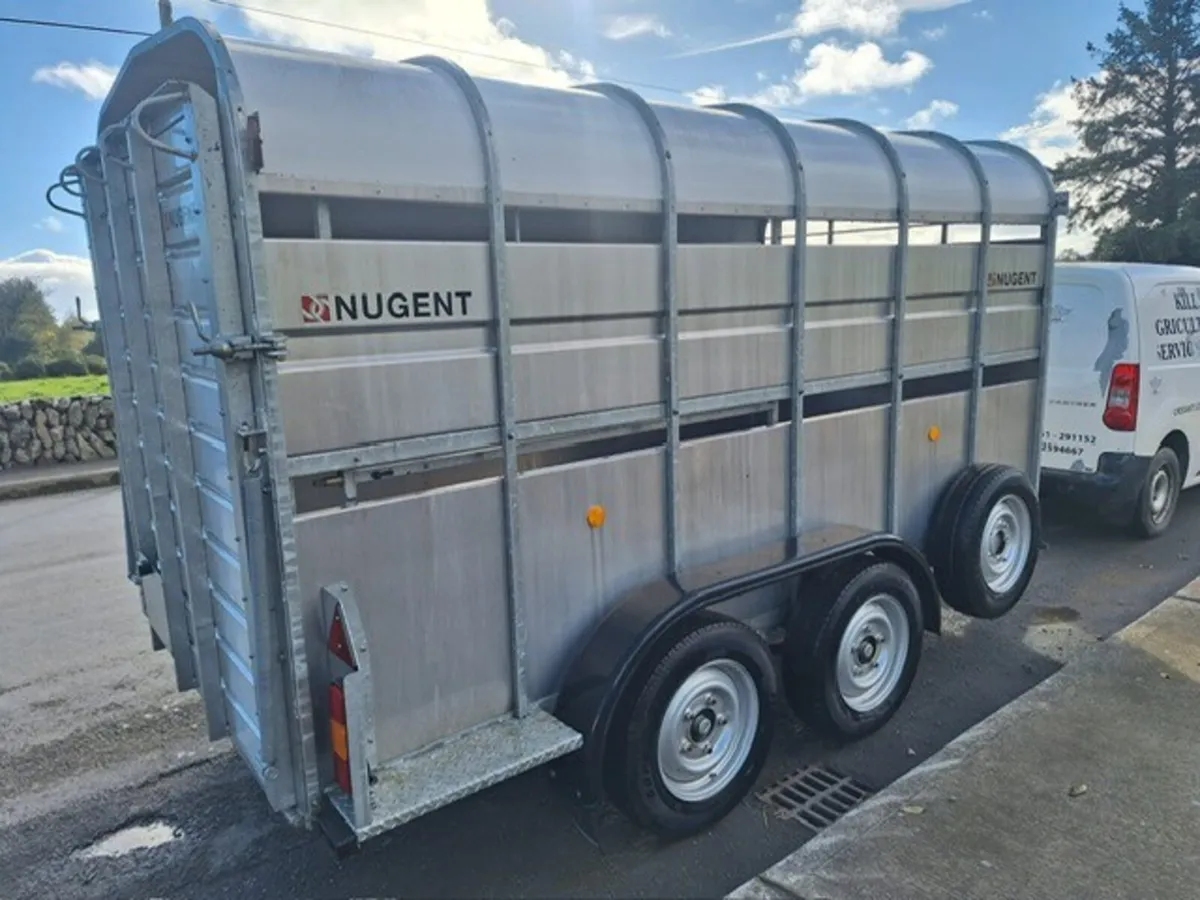 New Nugent 12 Ft  x 6 Ft  Cattle Box - Twin Axle - Image 3