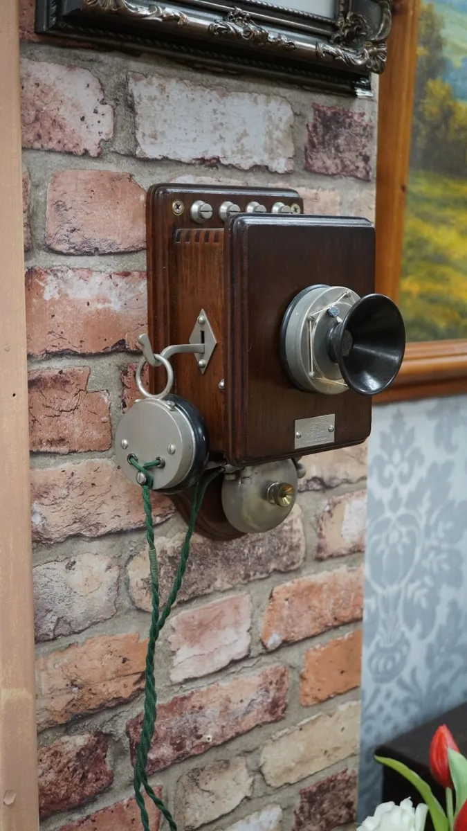 Antique Hunningscone Wall Telephone - Image 1