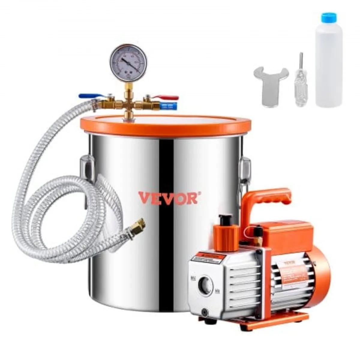 19 L(5 Gallon) Vacuum Chamber and 100 L/min(3.5 CF - Image 1
