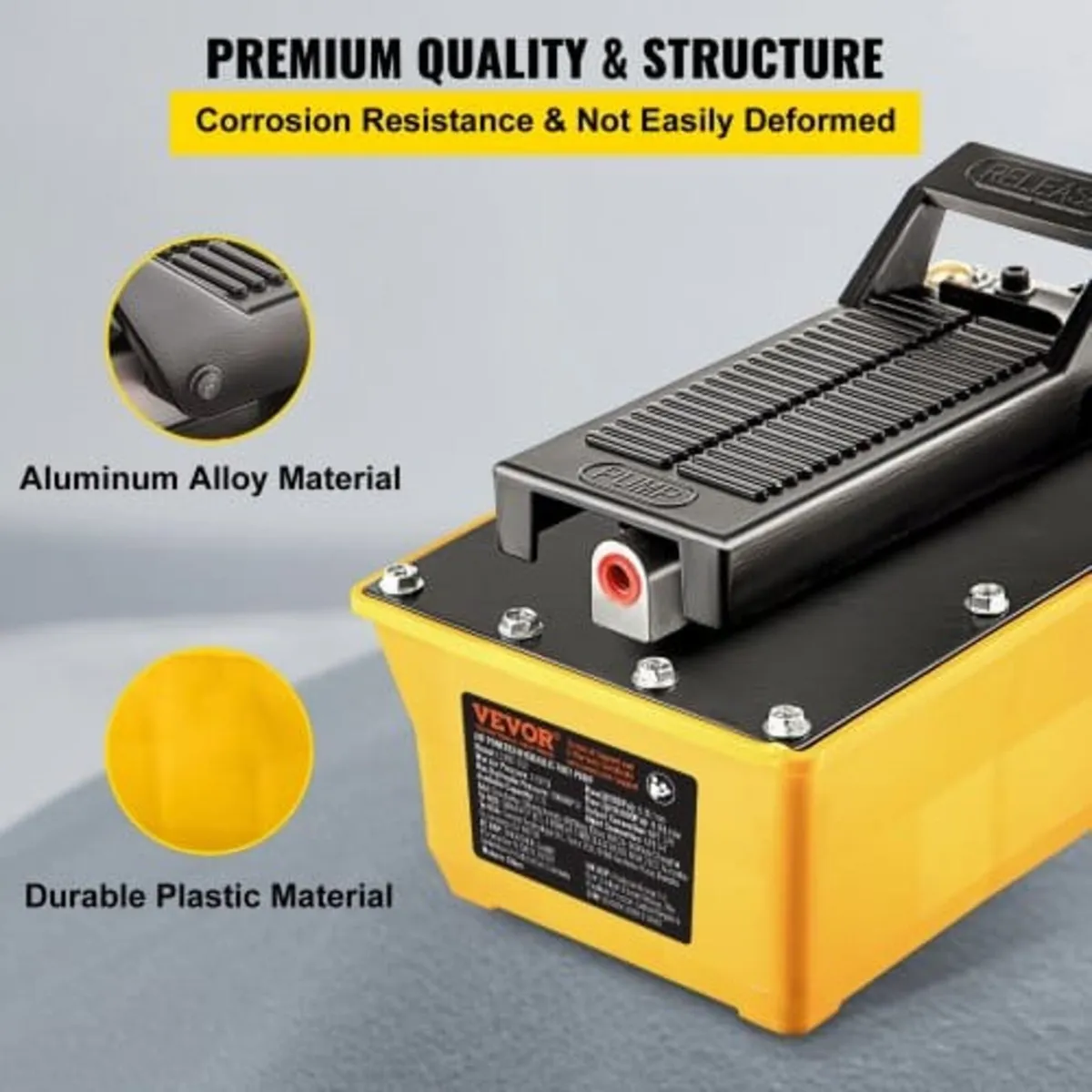 Air Hydraulic Pump, 10,000 PSI Hydraulic Foot Pump - Image 2