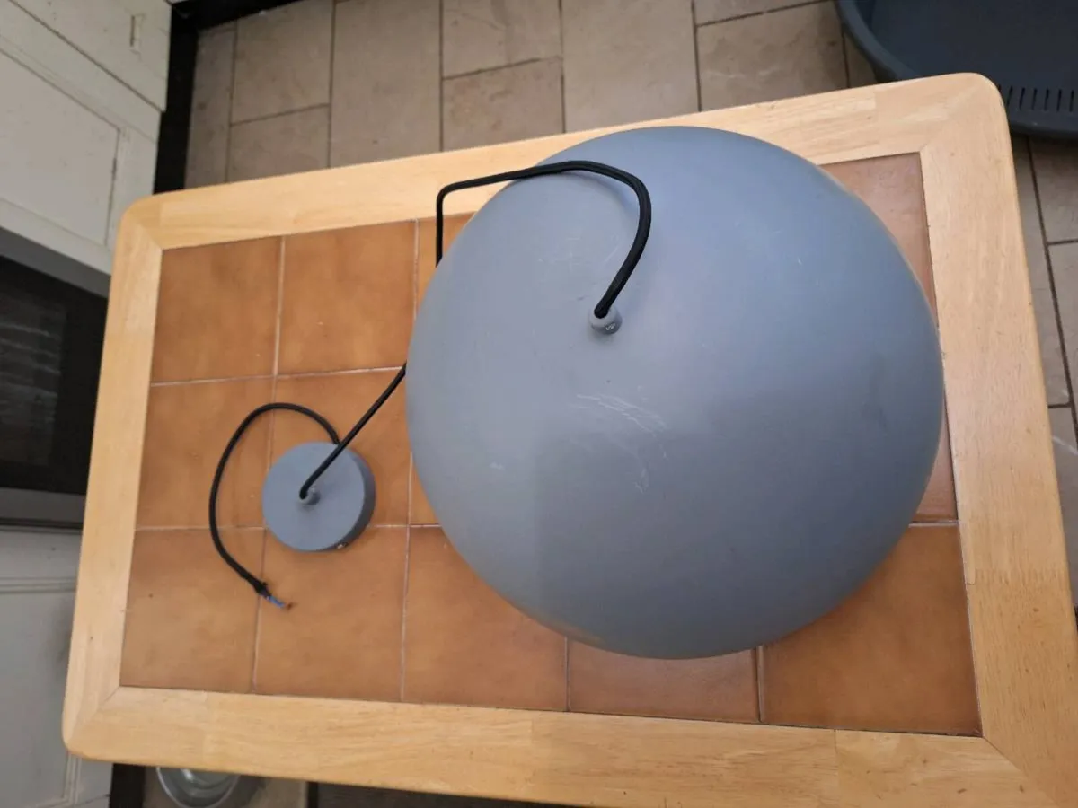 Large metal industrial style ceiling light - Image 1