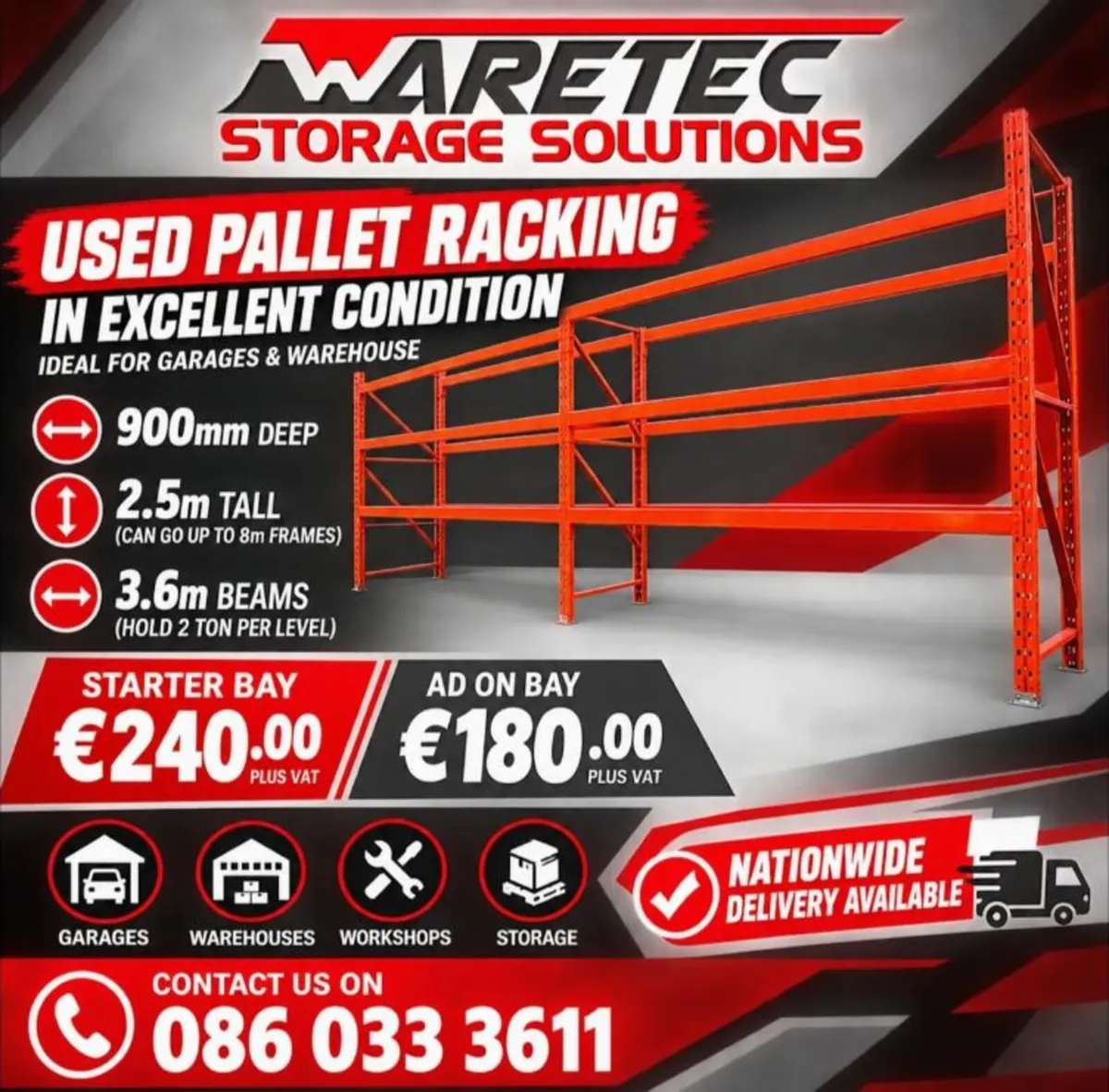 Used Pallet Racking - Image 1