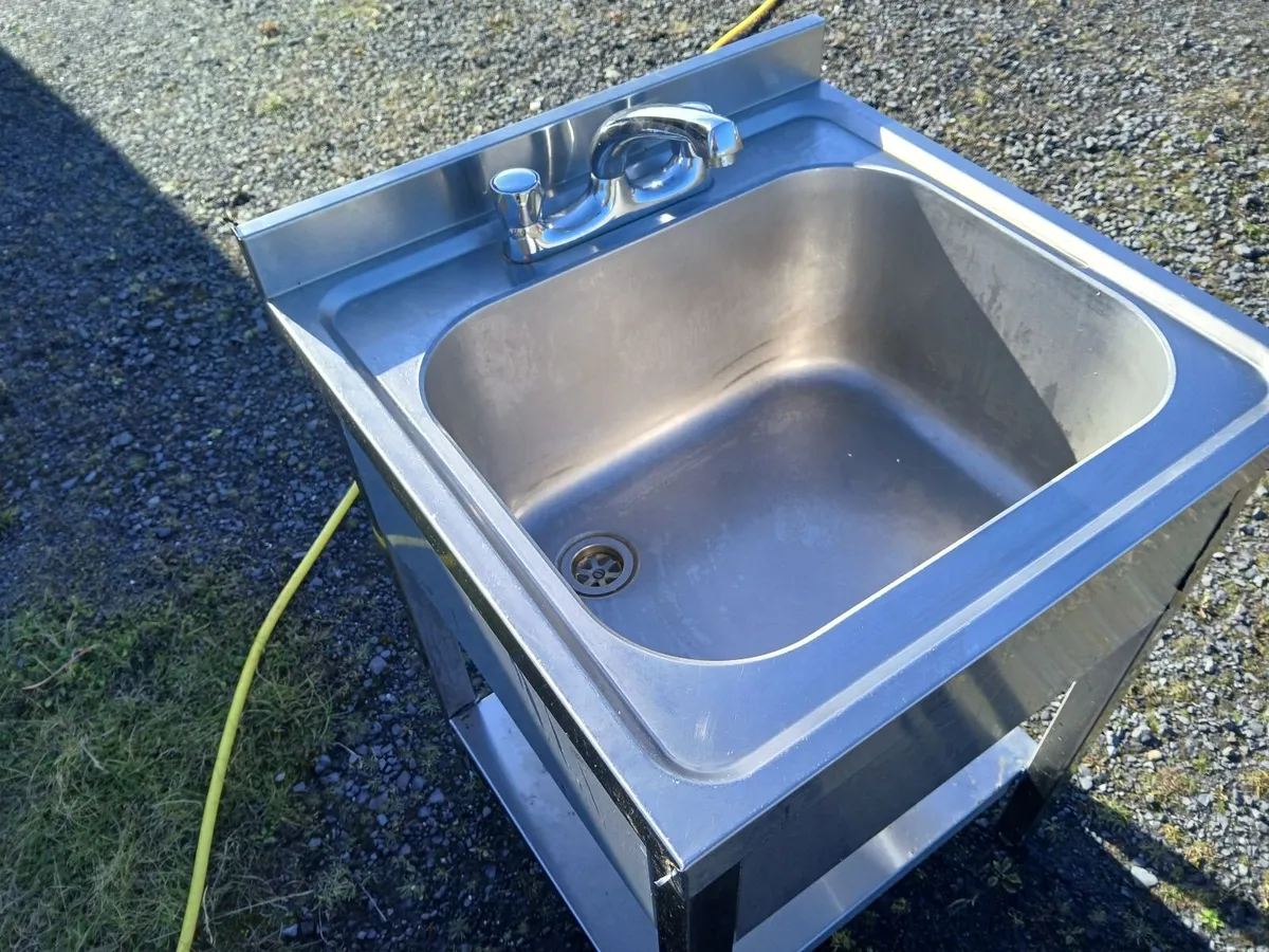 Stainless steel cabbinet sink unit complete - Image 3