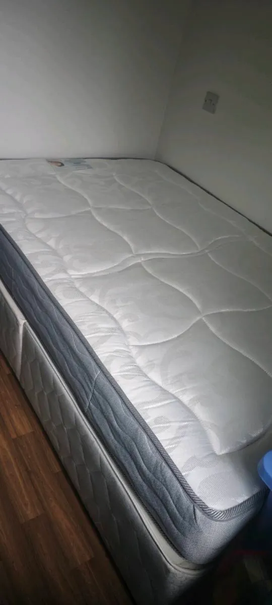Small Double Bed with Mattress - Image 1