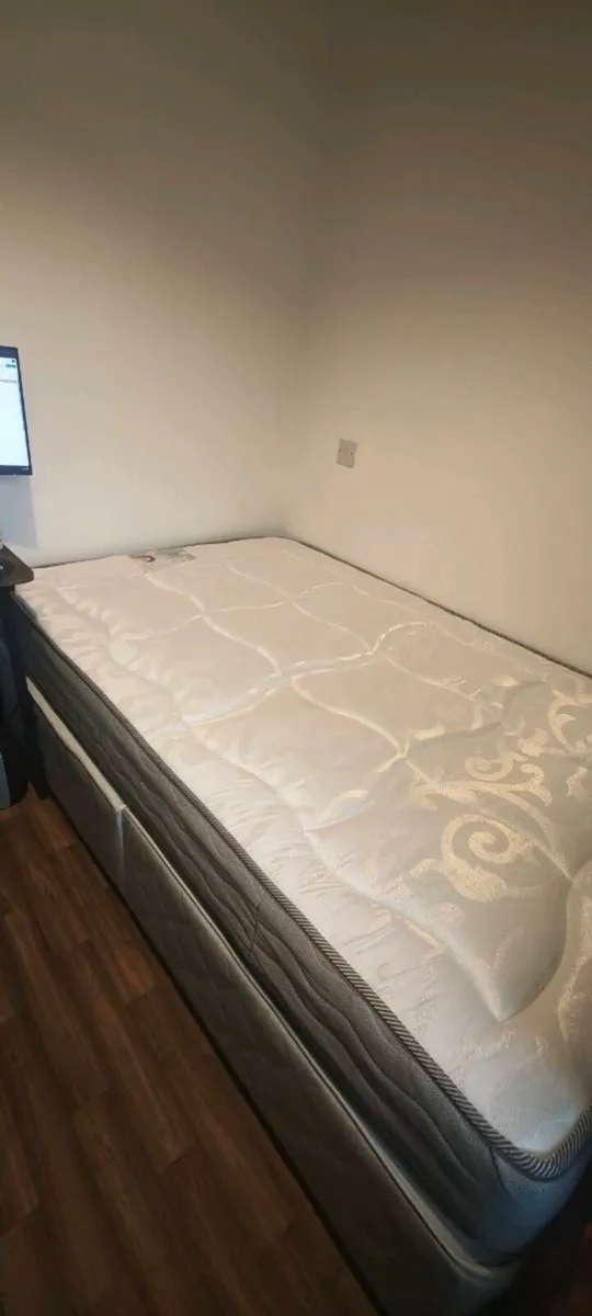 Small Double Bed with Mattress - Image 2
