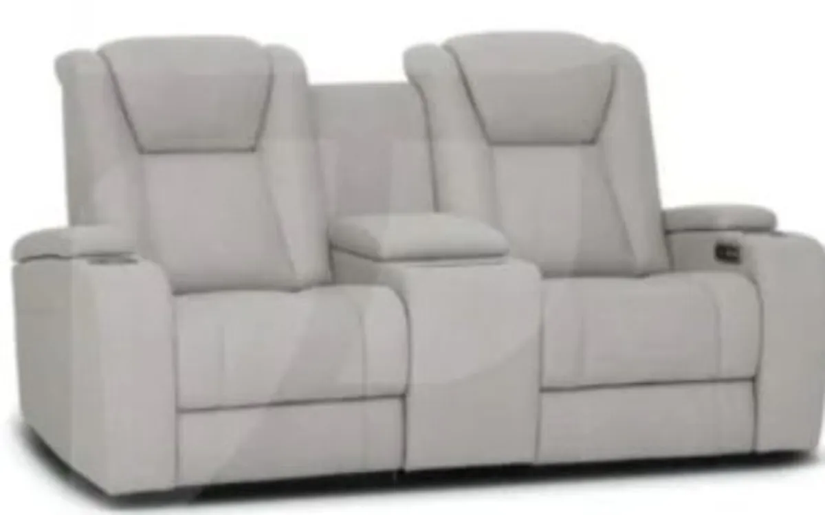 Jesse 2 Seater Electric Recliner & Console - Image 1