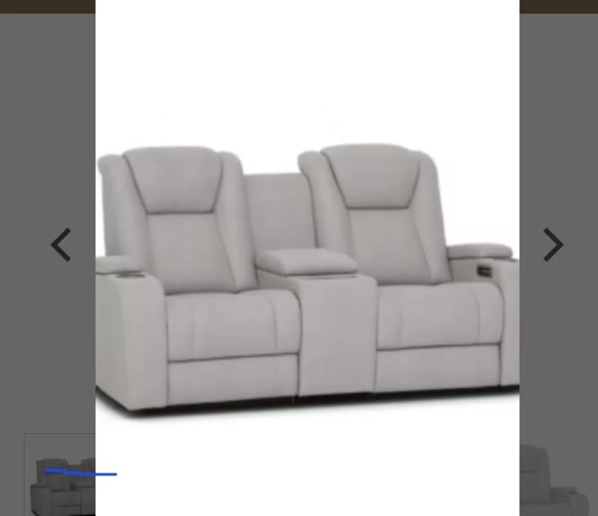 Jesse 2 Seater Electric Recliner & Console - Image 2