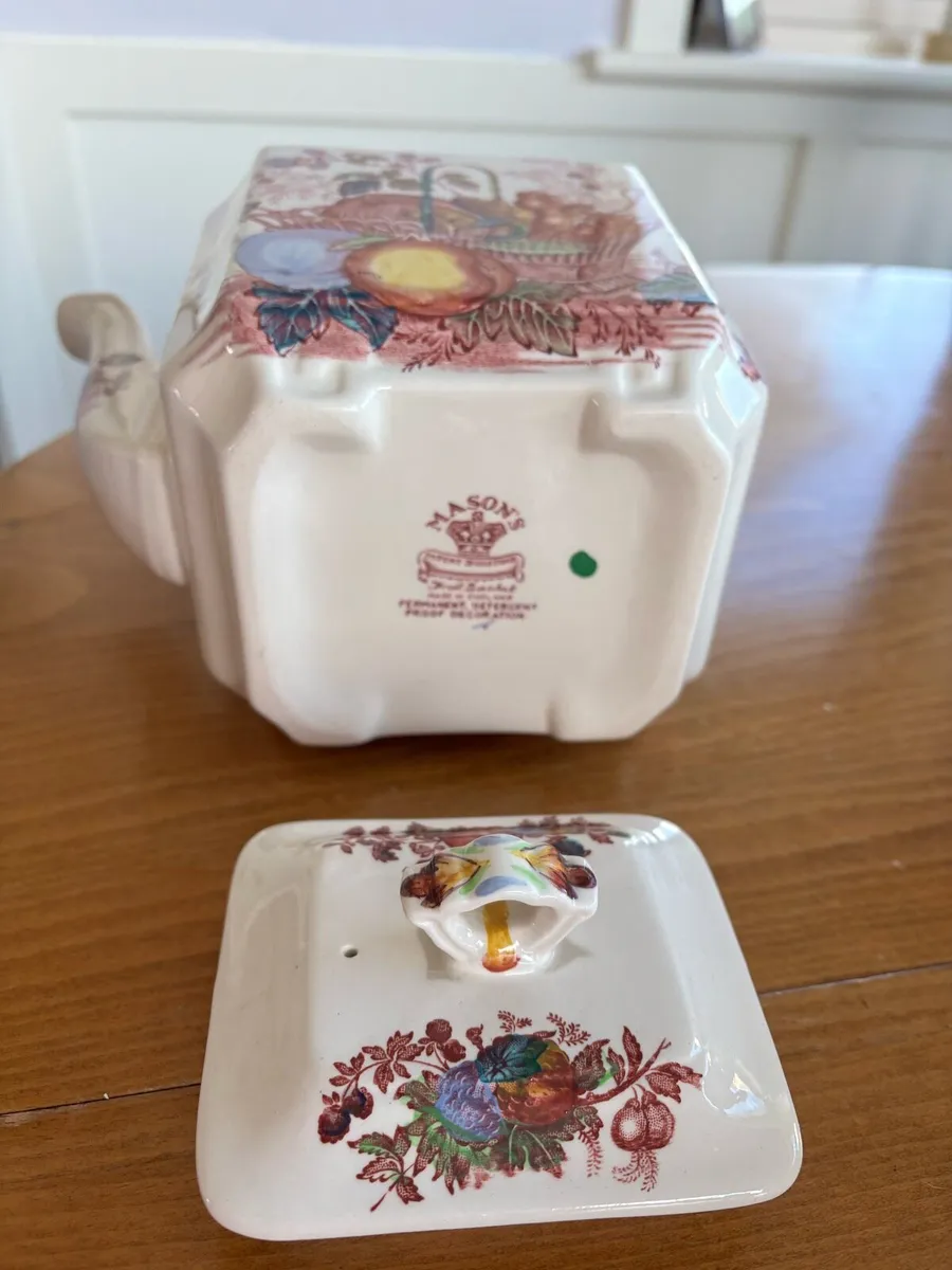 Mason teapot . Made in England .Ironstone - Image 2