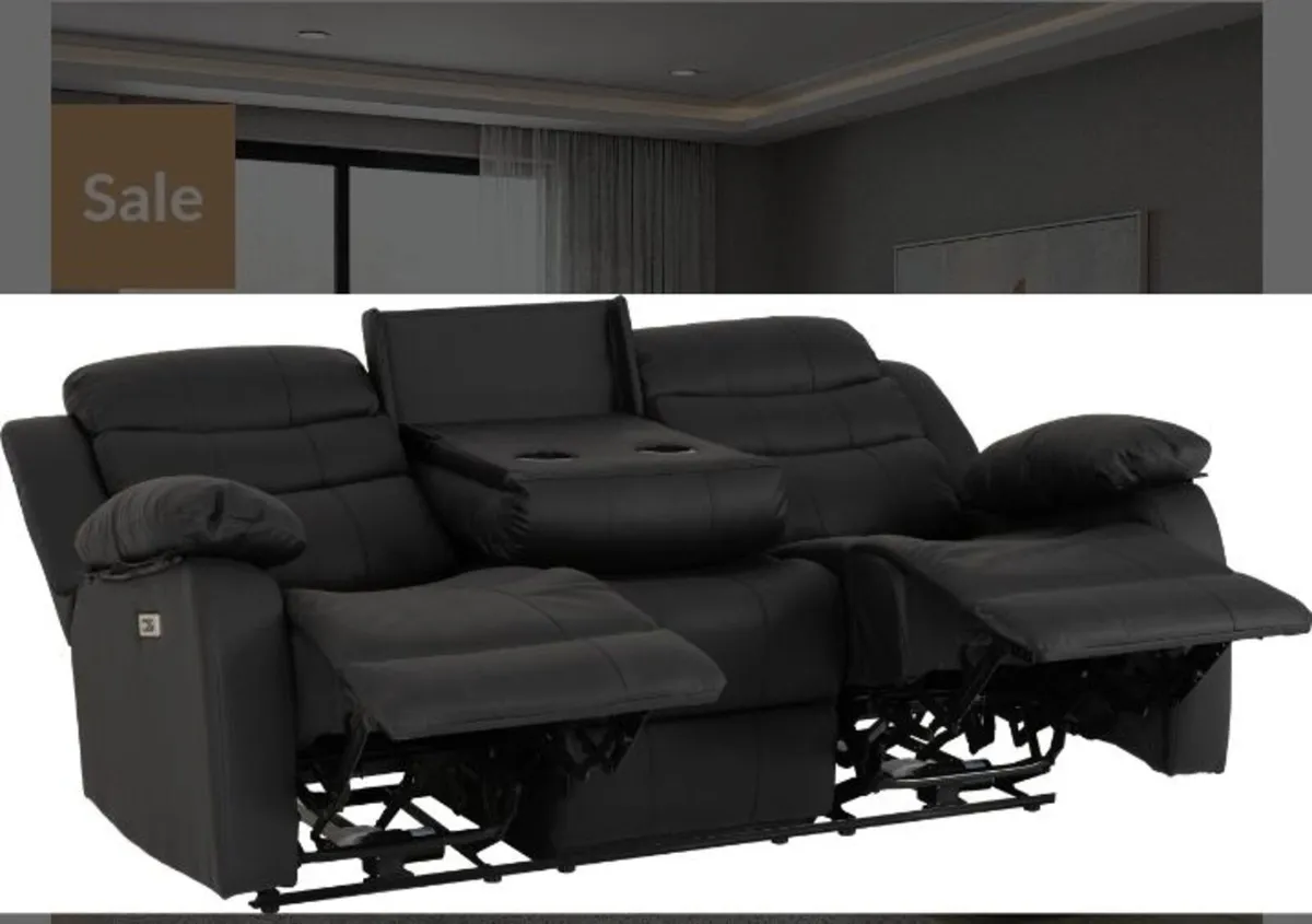 Roma 3+2 Electric Recliner Suite / 2 Colours - Image 3