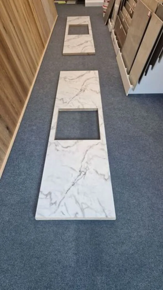 2 New Marble Effect Kitchen Worktops - Image 3