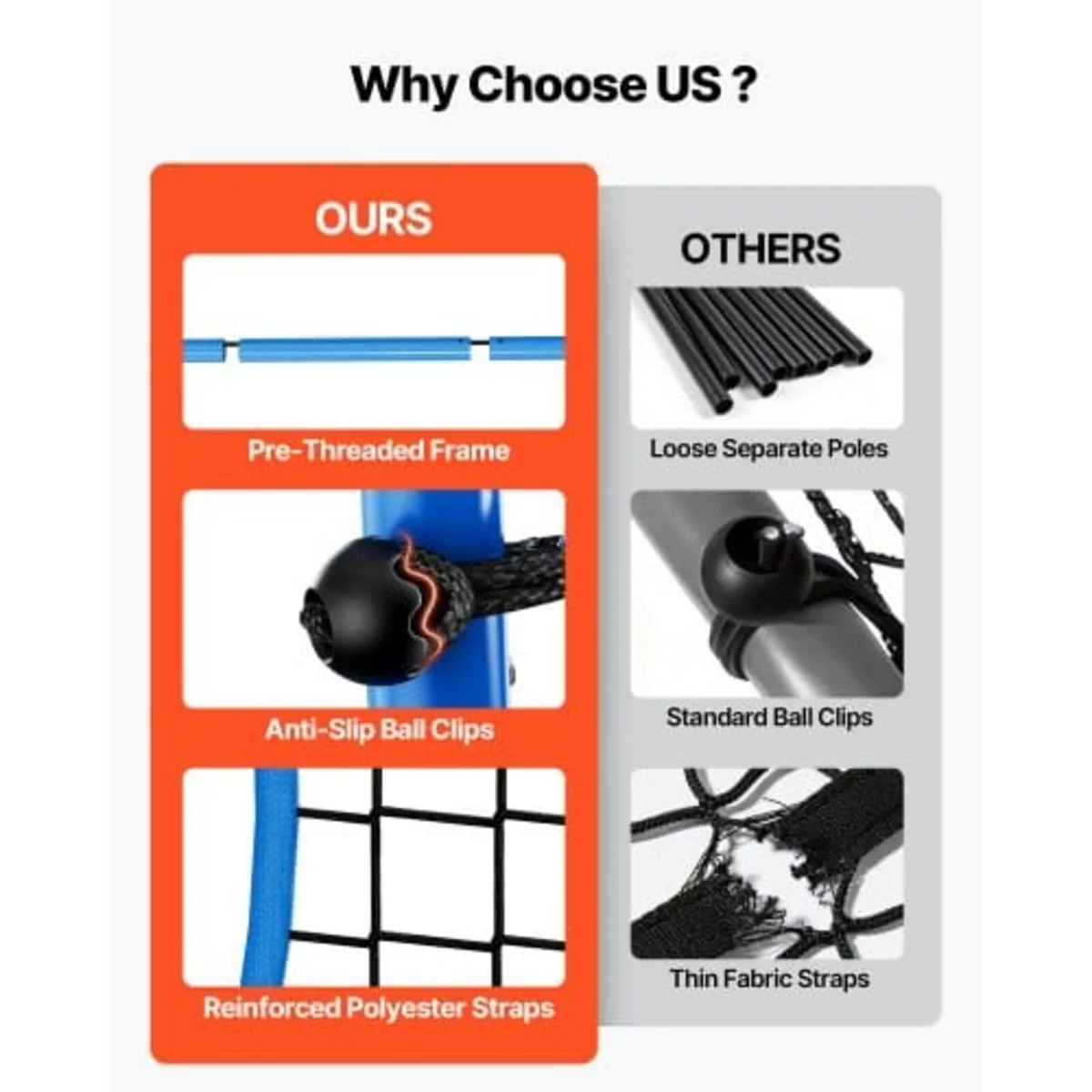 Soccer Rebounder Net, Quick-Switch Angle Soccer Go - Image 3