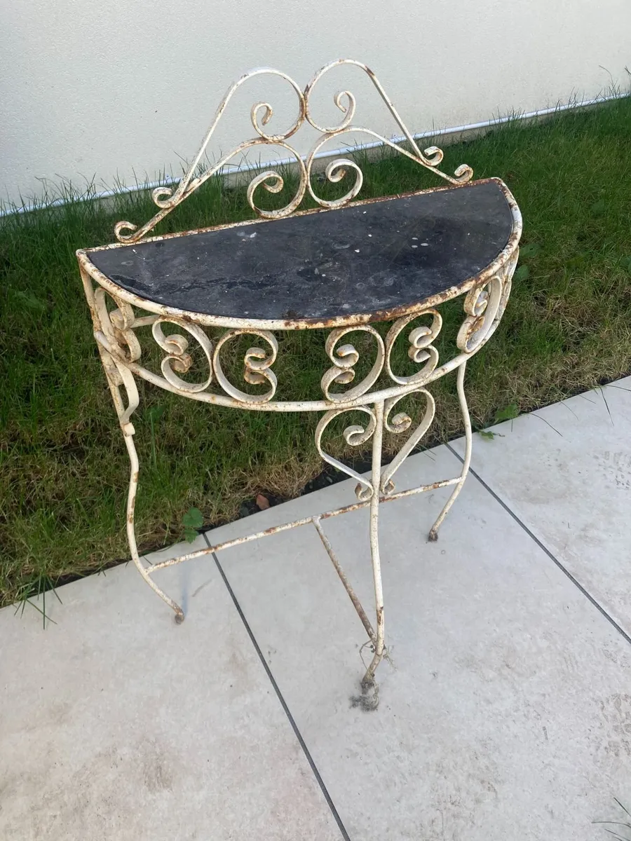 Vintage Console / Hall Table - Wrought Iron. - Image 1