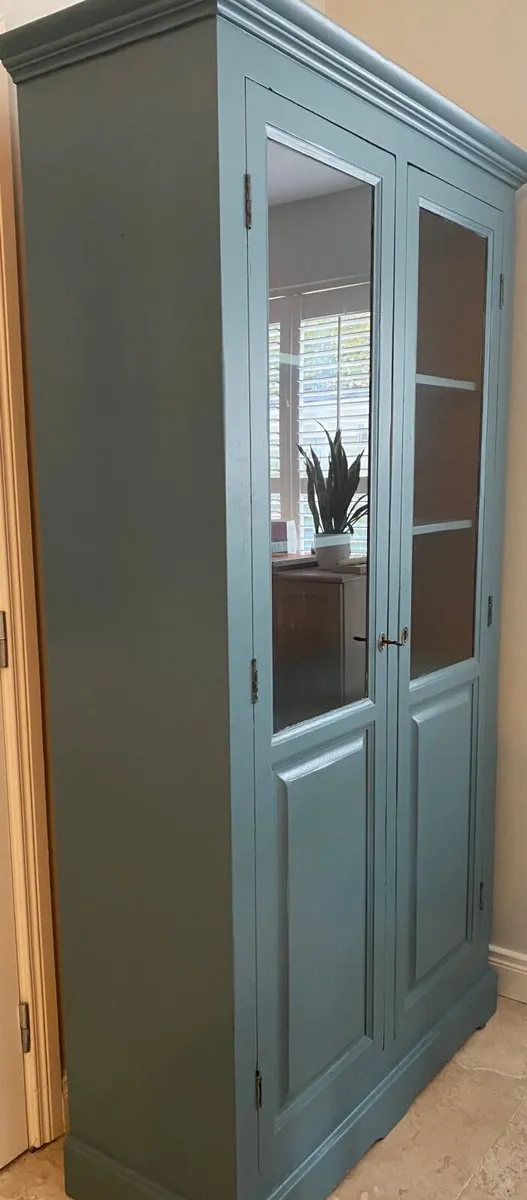Solid Teak Glass Cabinet - Image 2