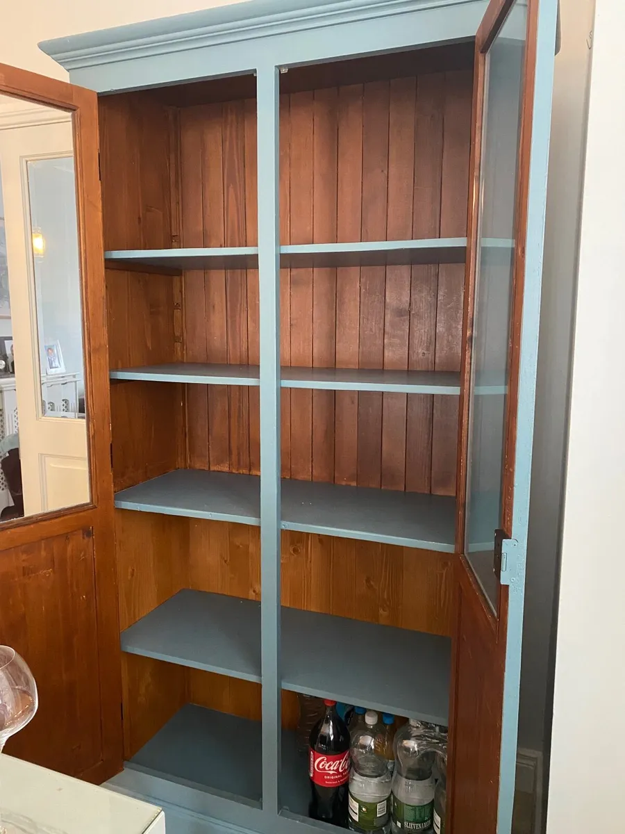 Solid Teak Glass Cabinet - Image 4