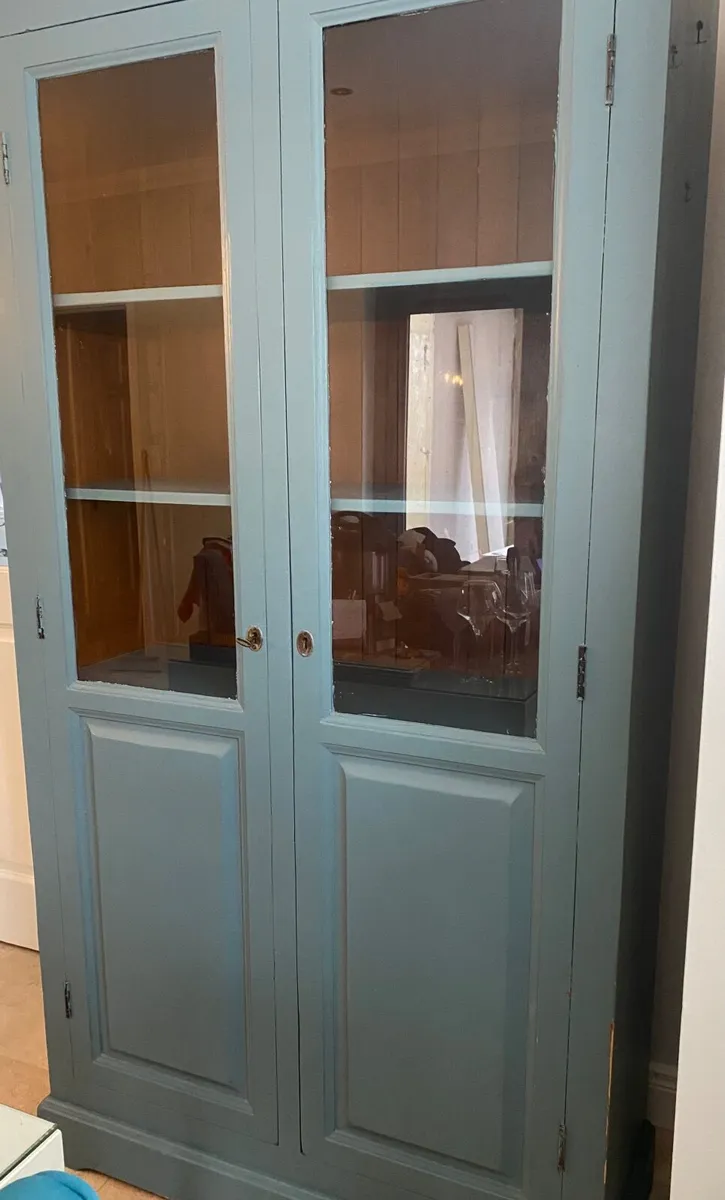 Solid Teak Glass Cabinet - Image 3