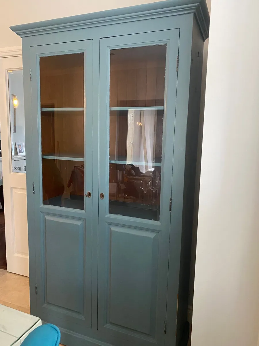 Solid Teak Glass Cabinet - Image 1