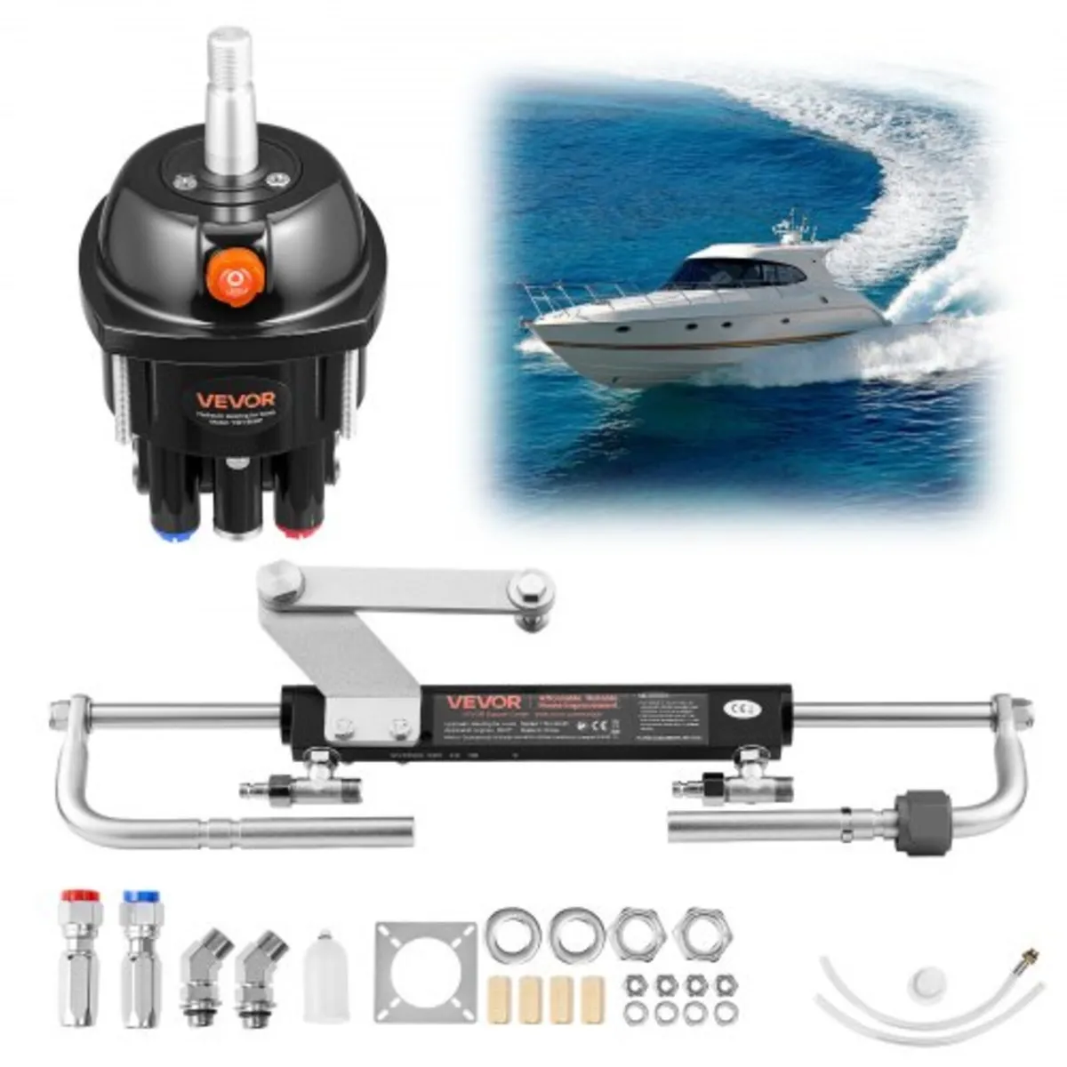 Hydraulic Steering Kit, 70kW (90 HP), Hydraulic St - Image 1