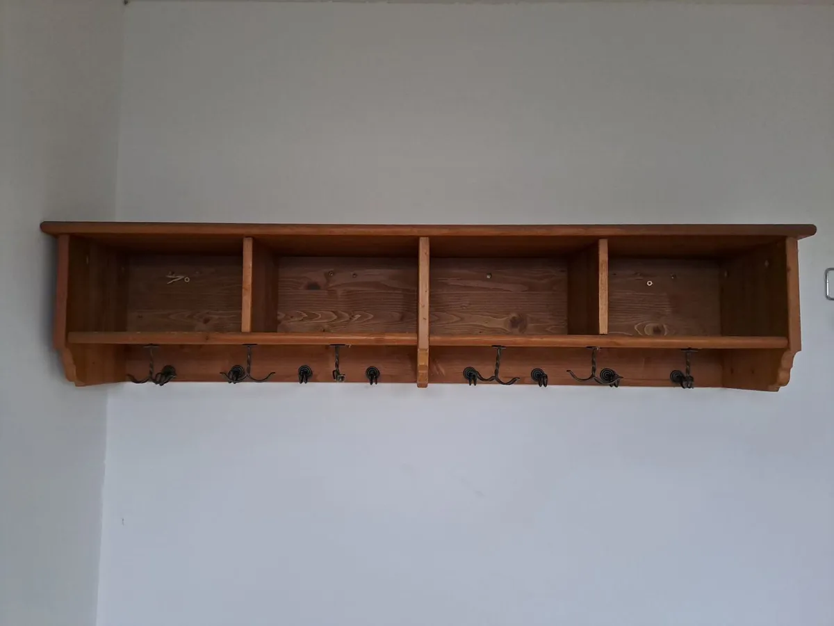 Solid Pine IKEA Leksvik Hallway Set for Upcycling - Image 1
