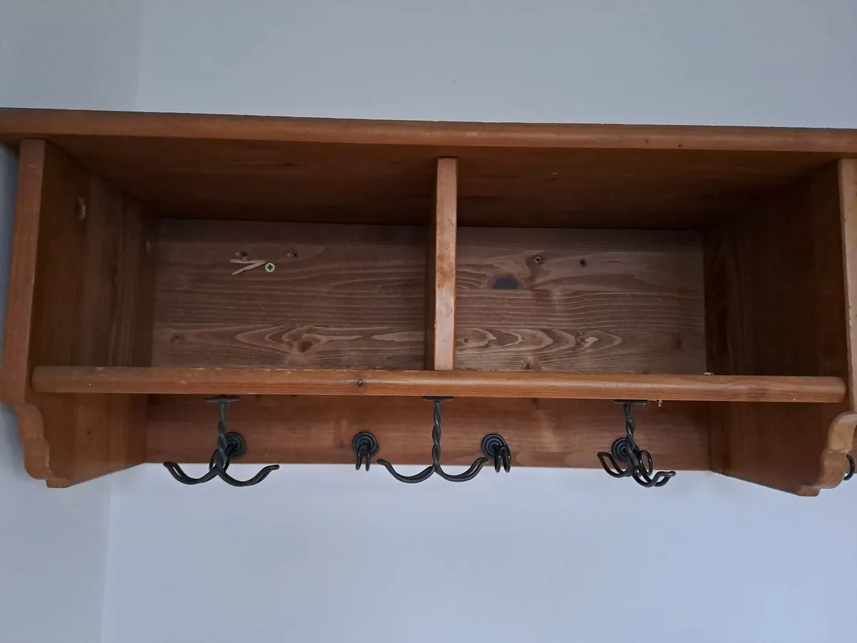Solid Pine IKEA Leksvik Hallway Set for Upcycling - Image 2