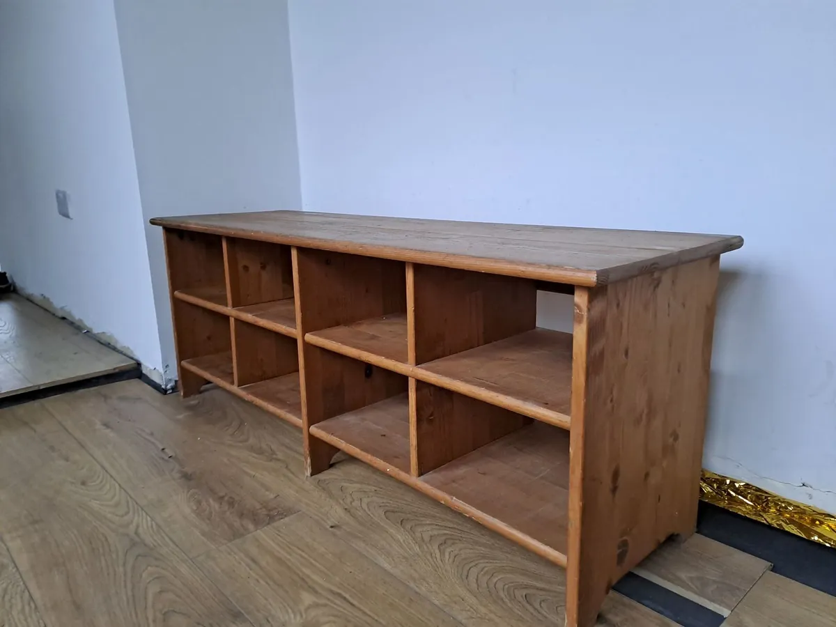 Solid Pine IKEA Leksvik Hallway Set for Upcycling - Image 4