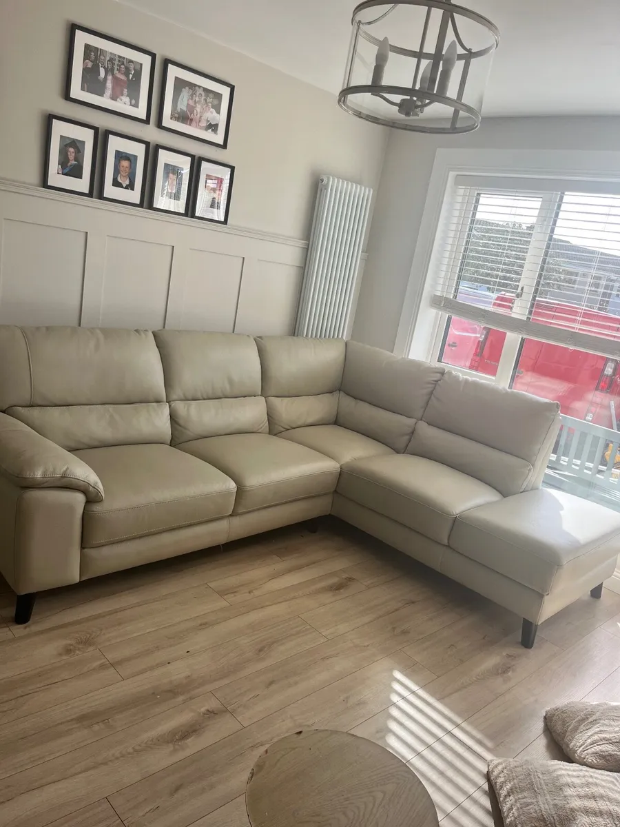 Leather corner sofa - Image 3