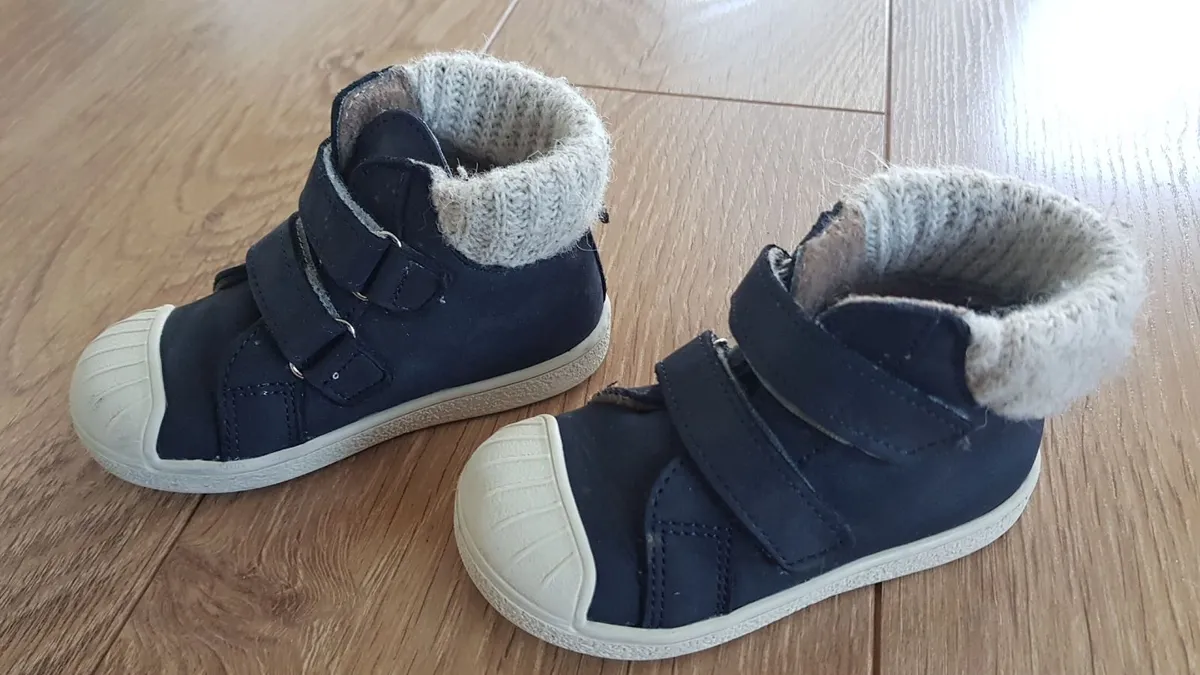 Toddler shoes – leather-size 23 ……  warm dark blue - Image 2