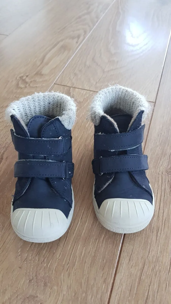 Toddler shoes – leather-size 23 ……  warm dark blue - Image 1