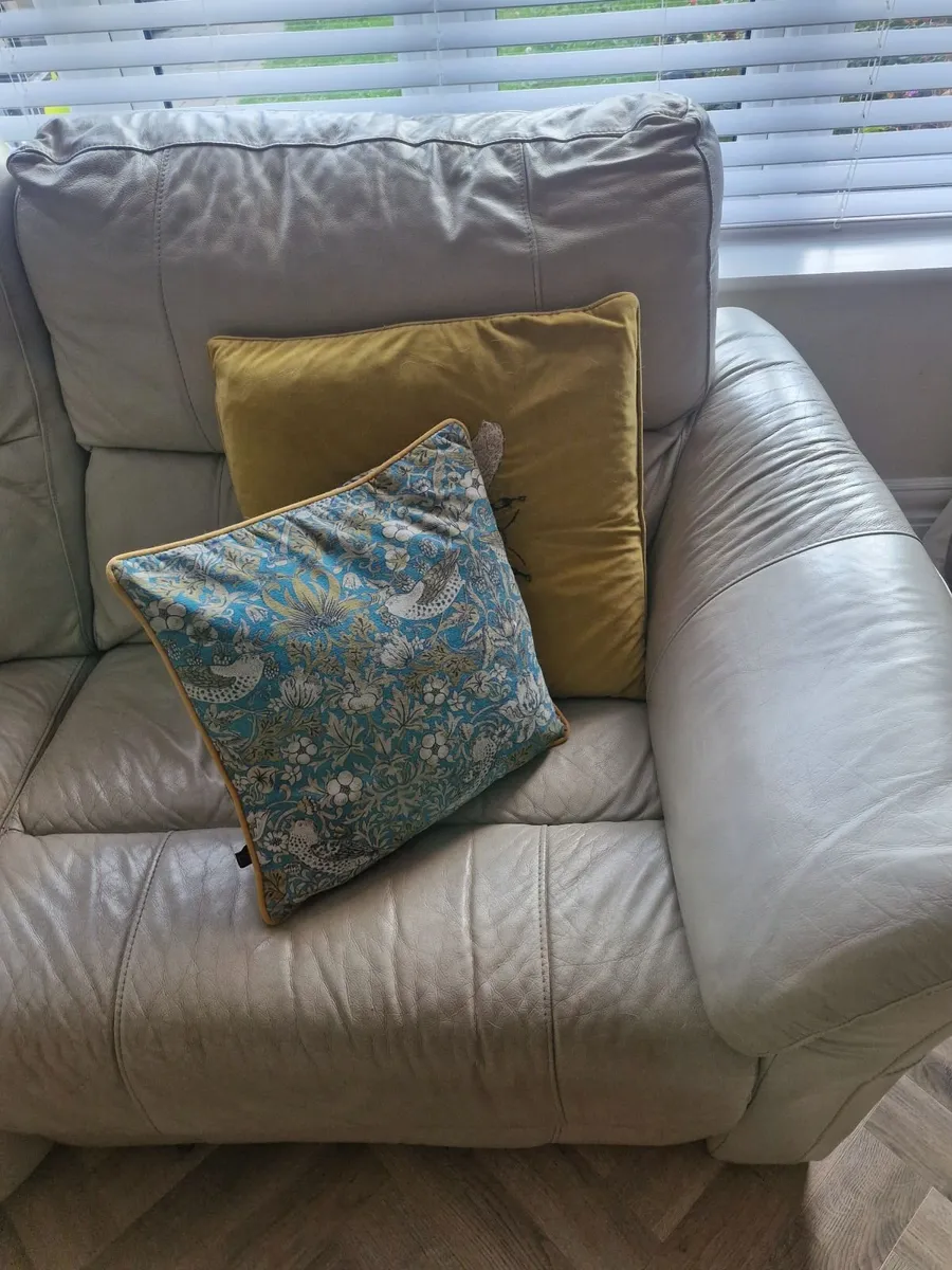 Leather corner sofa - Image 2