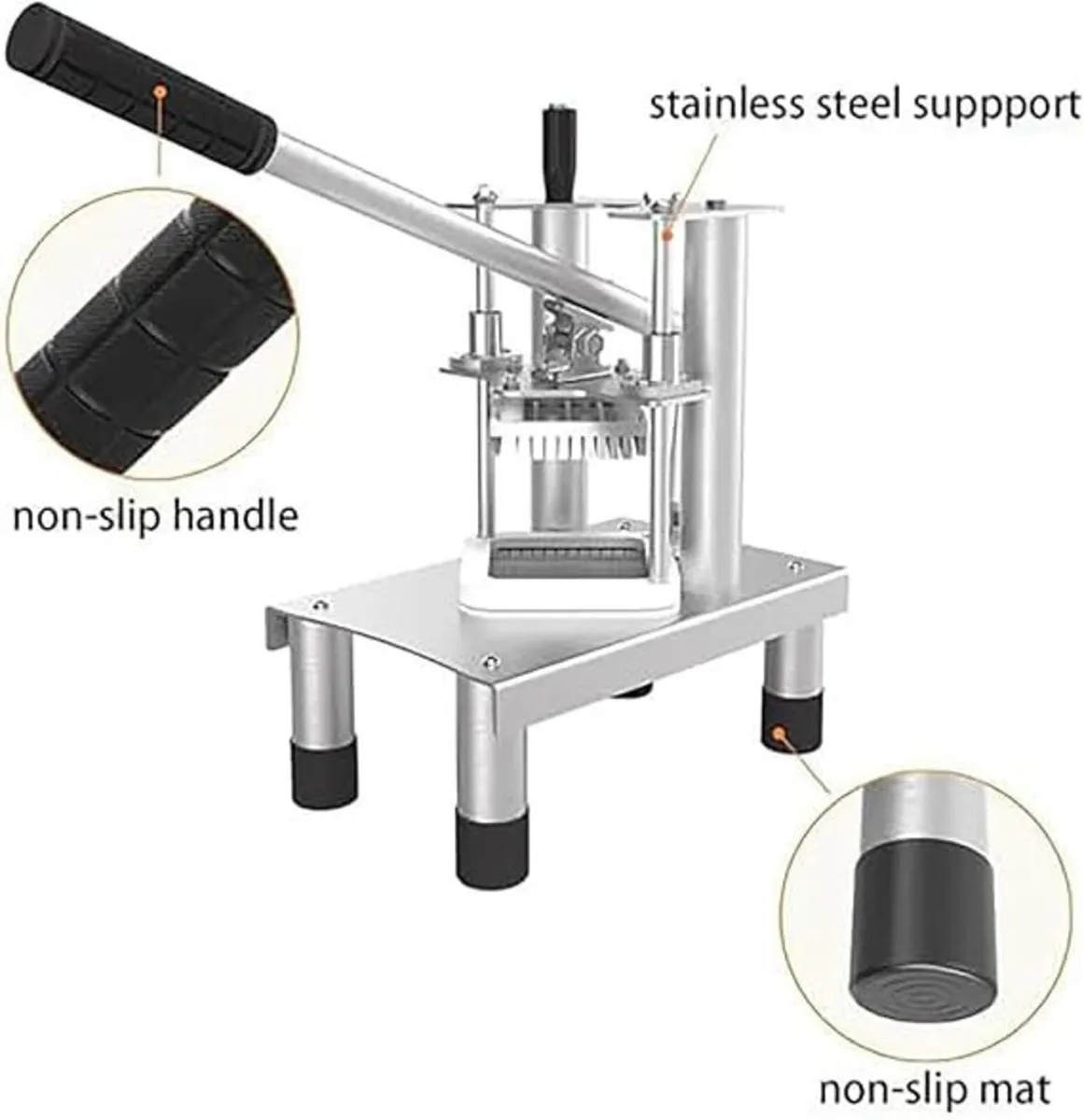 Commercial French Fry Cutter with 3 Blades - Image 1