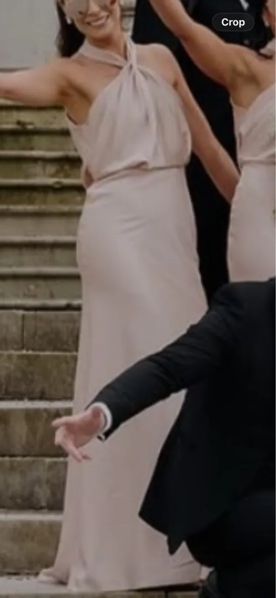 Bridesmaid halter neck dress - Image 2