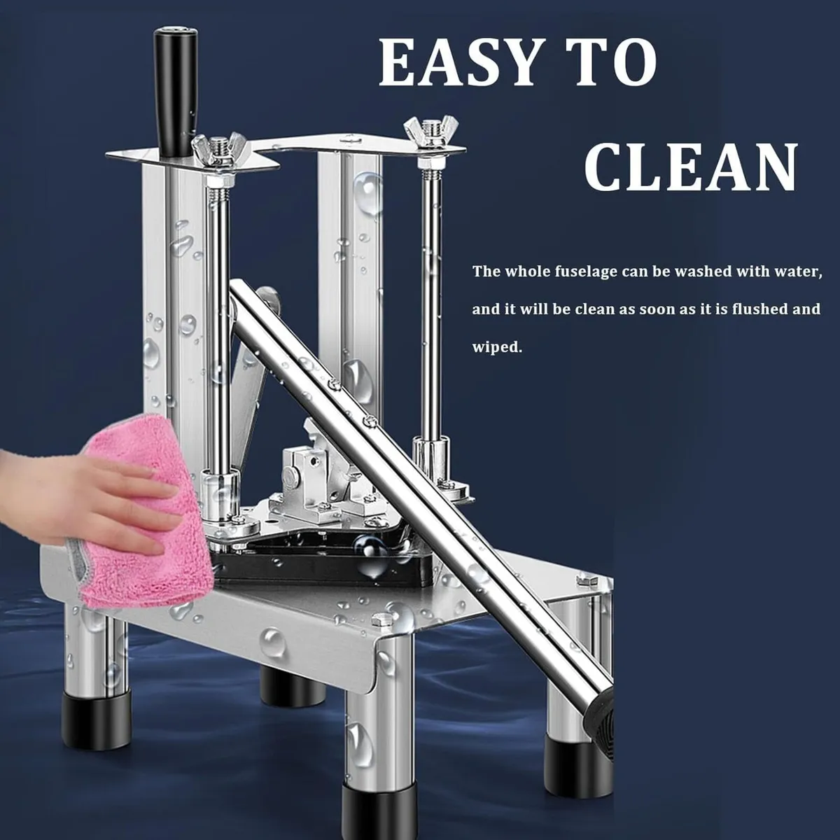 Commercial Vegetable Slicer with 3 Blades Steel - Image 1