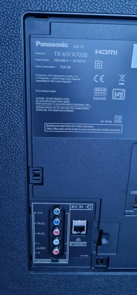 Panasonic 65" smart 4k 2019 - Image 2