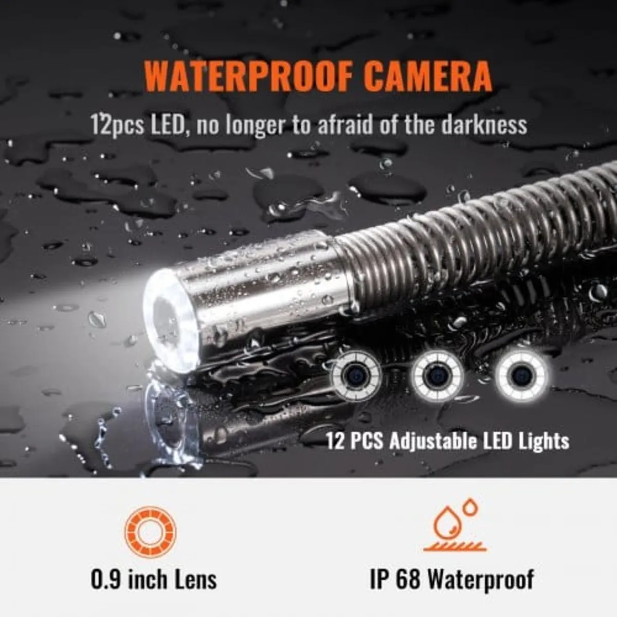 Sewer Camera Pipe Inspection Camera w/ 512hz Sonde - Image 2