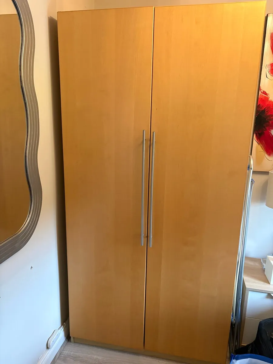 Wooden Wardrobe with shelves and shoe storage - Image 1