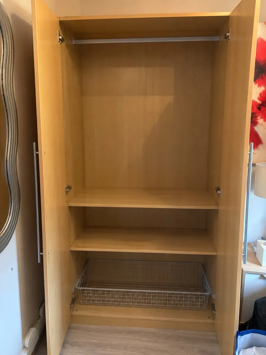 Wooden Wardrobe with shelves and shoe storage - Image 2