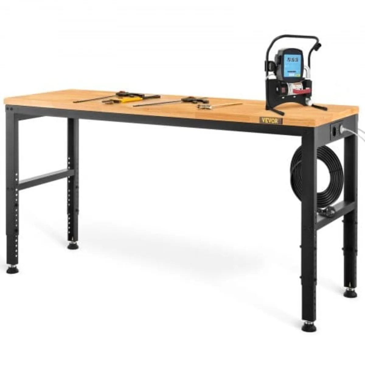 Workbench Adjustable Height, 135cm W X 46cm D X 97 - Image 1