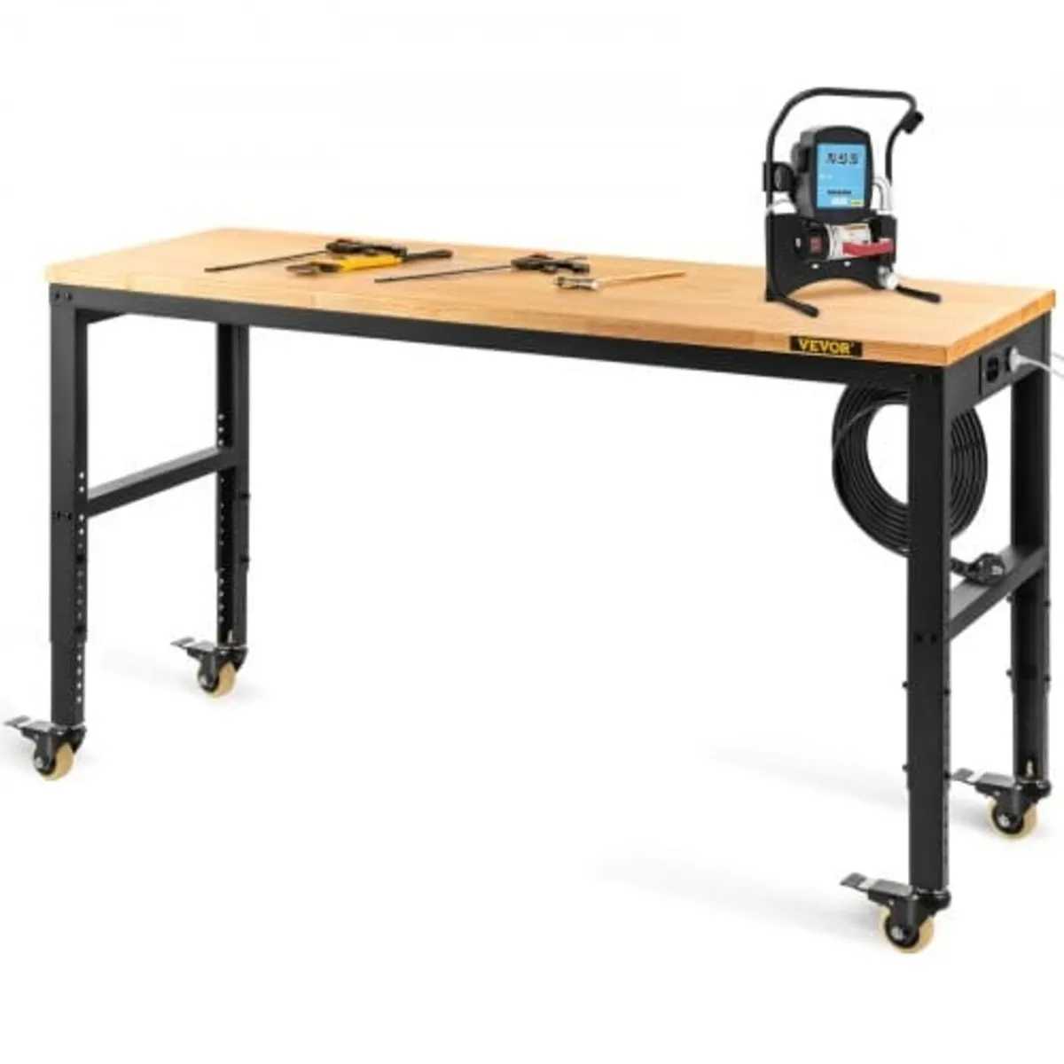 Workbench Adjustable Height, 122cm W X 51cm D X 10 - Image 1