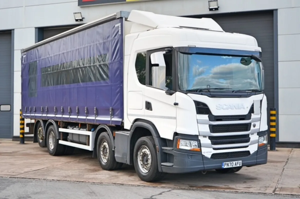 2021 SCANIA G410 8X2 CURTAIN SIDER & MOFFETT KIT - Image 1