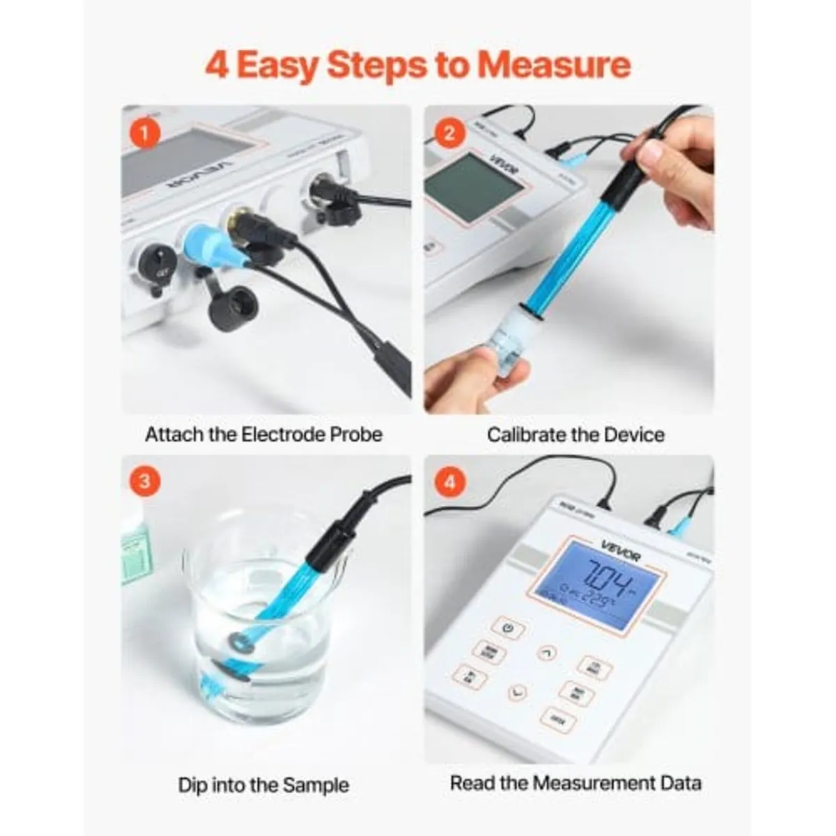 Benchtop pH Meter, 0-14 pH Range, Laboratory Teste - Image 4